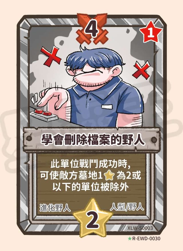 學會刪除檔案的野人