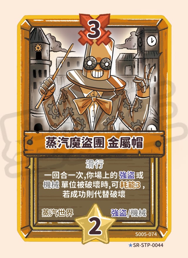 蒸汽魔盜團 金屬帽